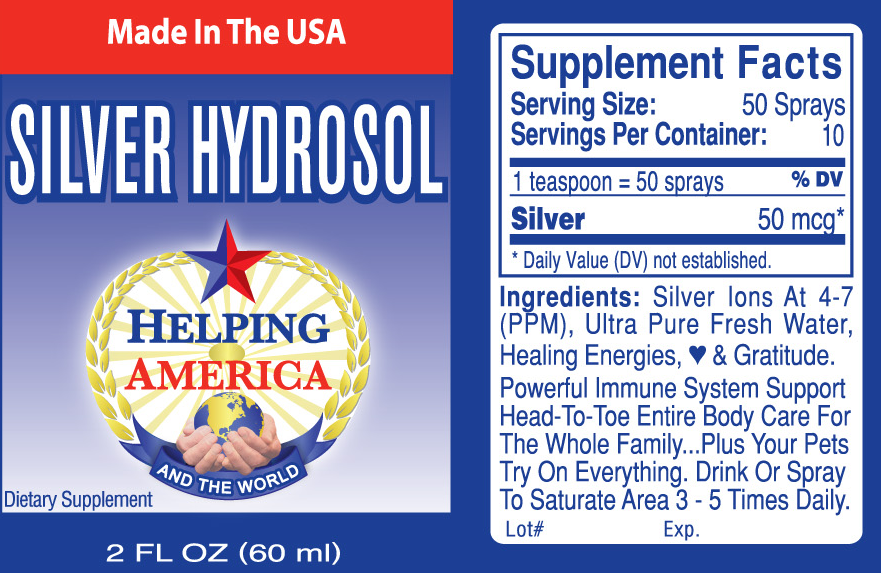Silver hydrosol